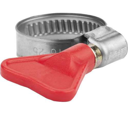 ЗУБР Бабочка, 40 - 60 мм, накатная лента 9 мм, 50 шт, нержавеющий хомут, Профессионал (37835-40-60-50) купить  в Сочи