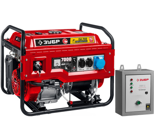 ЗУБР 7000 Вт, бензиновый генератор с автозапуском (СБА-7000) купить  в Сочи
