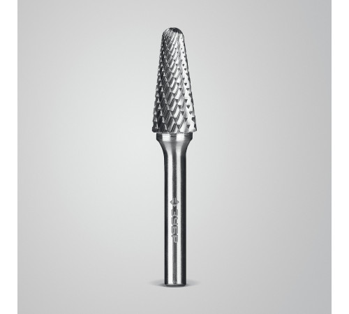 ЗУБР 12х28 мм, тип L (конус с закругленным углом 28°, радиус 3.0 мм), хв-к 6 мм, твердосплавная борфреза, ПРОФЕССИОНАЛ (28810-12-28) купить  в Сочи