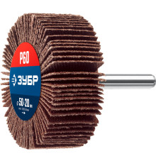 ЗУБР d 50 x 20 мм, P60, на шпильке d 6 мм, круг шлифовальный лепестковый, Профессионал (36601-060)
