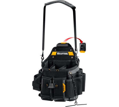 KRAFTOOL KPB-23 поясная сумка с быстросъёмным креплением FastClip, 290 х 310 мм (38766) купить  в Сочи