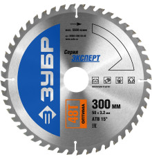 ЗУБР Оптима, 300 x 50 мм, 48Т, пильный диск по дереву, Профессионал (36903-300-50-48)