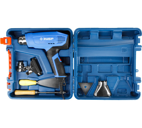 ЗУБР 2000 Вт, технический фен, дисплей, кейс, Профессионал (ФТ-П2000 М2ДК) купить  в Сочи