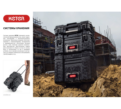 KETER JOB BOX, 646 х 373 х 410 мм, (22″), пластиковый ящик для инструментов (38392-25) купить  в Сочи