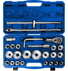 ЗУБР НКТ-26, 26 предм., (3/4″+1″), набор инструмента для крупногабаритной техники, Профессионал (27660-H26)