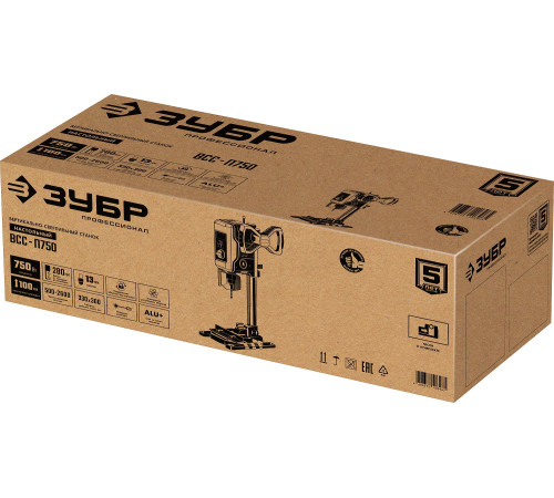 ЗУБР 750 Вт, 13 мм, вертикально - сверлильный станок, Профессионал (ВСС-П750) купить  в Сочи