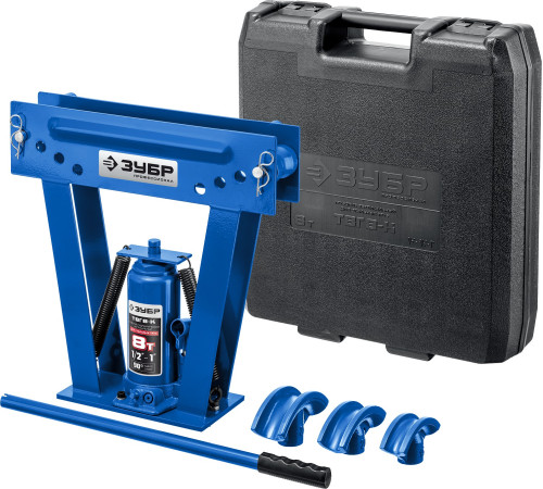 ЗУБР ТГВ-8-K, 8 т, ручной вертикальный гидравлический трубогиб в кейсе, Профессионал (43078-08-K) купить  в Сочи