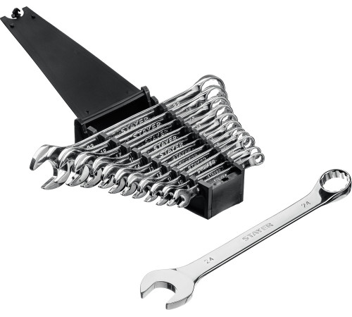 STAYER HERCULES, 12 шт, 8 - 24 мм, набор комбинированных гаечных ключей, Professional (27085-H12) купить в Сочи STAYER HERCULES, 12 шт, 8 - 24 мм, набор комбинированных гаечных ключей, Professional (27085-H12) купить в Сочи