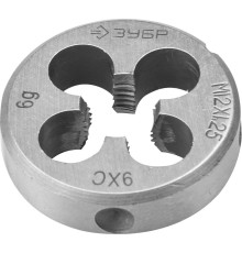 ЗУБР М12 x 1.25 мм, сталь 9ХС, плашка круглая ручная (4-28022-12-1.25)