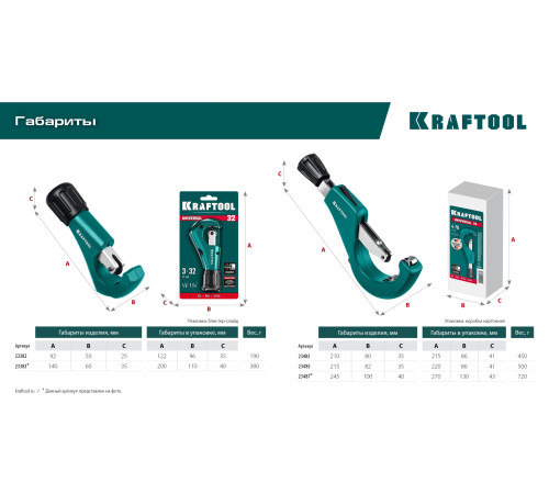 KRAFTOOL Universal-28, 3 - 28 мм, труборез для меди и алюминия (23382) купить  в Сочи