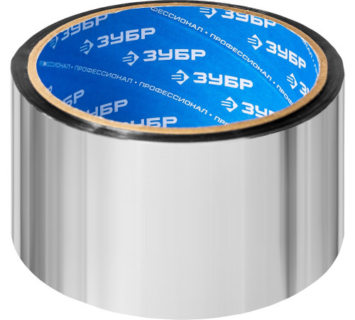 ЗУБР 48 мм, 25 м, 50 гр/м2, металлизированная клеящая лента (12260-50-25) купить  в Сочи