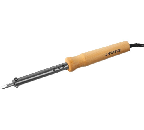 STAYER MAXTerm, 80 Вт, клин, электропаяльник с деревянной рукояткой (55310-80) купить в Сочи STAYER MAXTerm, 80 Вт, клин, электропаяльник с деревянной рукояткой (55310-80) купить в Сочи
