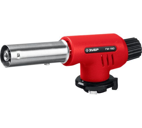 ЗУБР ГМ-150, 1300°C, газовая горелка с пьезоподжигом на баллон с цанговым соединением (55554) купить  в Сочи