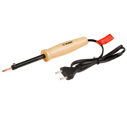 ЗУБР 40 Вт, клин, электропаяльник с деревянной рукояткой (55405-40) купить  в Сочи