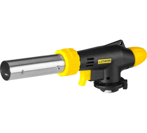 STAYER ProTerm PG 500, 1300°C, увеличенный выход пламени, газовая горелка с пьезоподжигом на баллон с цанговым соединением, Professional (55580) купить  в Сочи