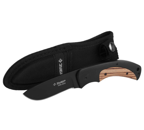 ЗУБР Хантер, 215 мм, с фиксированным лезвием 90 мм, нож (47740) купить  в Сочи