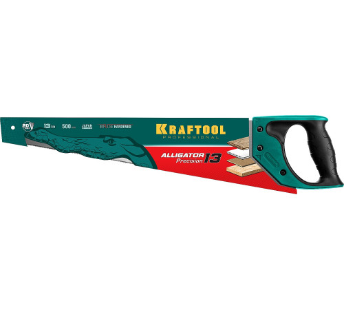 KRAFTOOL Alligator Precision 13, 500 мм, ножовка для точного реза (15225-50) купить  в Сочи
