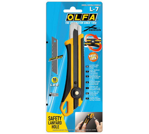 OLFA 18 мм, Трещоточный нож (OL-L-7) купить  в Сочи