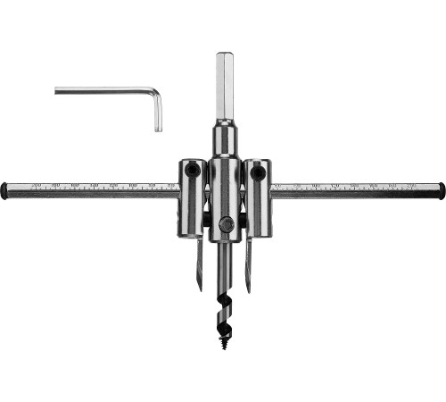 ЗУБР d 40-200 мм, глубина реза 30 мм, регулируемое сверло по дереву (29440-200) купить  в Сочи