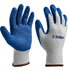 ЗУБР ЗАХВАТ, L-XL, х/б перчатки с текстурированным нитриловым обливом, повышенная износостойкость, 13 класс, Профессионал (11457-XL)