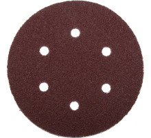 Круг шлифовальный ЗУБР ″Мастер″ универсальный, из абразивной бумаги на велкро основе, 6 отверстий, Р60, 150мм, 5шт