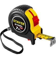 STAYER Stabil, 7.5 м х 25 мм, рулетка, Professional (34131-075)