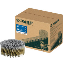 ЗУБР CNW 65 х 2.8 мм, барабанные гвозди рифленые, 6000 шт (305382-65) ЗУБР CNW 65 х 2.8 мм, барабанные гвозди рифленые, 6000 шт (305382-65)
