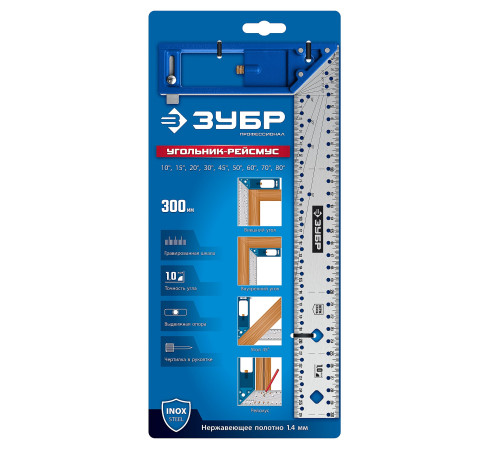 ЗУБР 300 мм, рейсмус-угольник разметочный, ПРОФЕССИОНАЛ (34400-30) купить  в Сочи
