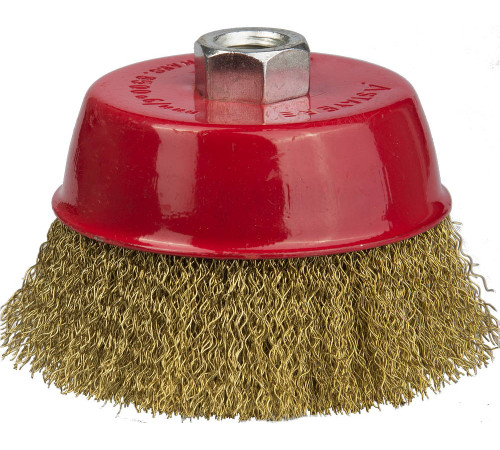 STAYER 75 мм, витая стальная латунированная проволока 0.3 мм, чашечная щетка-крацовка для УШМ, Professional (35125-075) купить  в Сочи