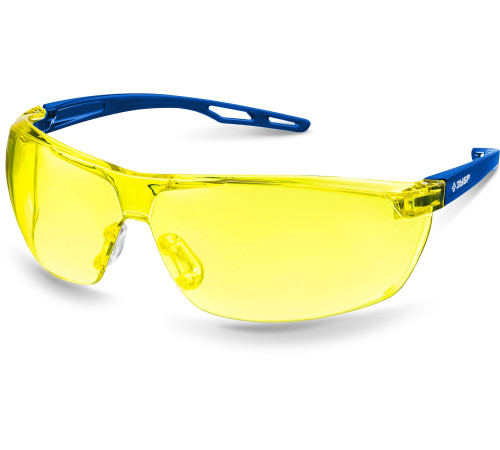 ЗУБР БОЛИД, открытого типа, жёлтые, сферические стёкла устойчивые к запотеванию, защитные очки, Профессионал (110486) купить  в Сочи