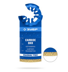 ЗУБР CARBIDE ВК8 Р60, 35x40 мм полотно с твердосплавной крошкой: керамика, кирпич, пенобетон (15577-35-40)