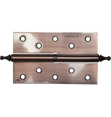 ЗУБР 125 х 75 х 2.5 мм, разъемная, левая, цвет старая медь (AC), 2 шт, карточная петля (37605-125-6L)