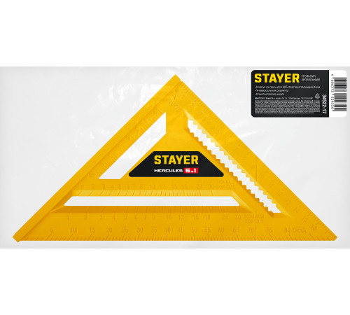 STAYER 170 мм, 5-в-1, универсальный кровельный пластиковый угольник (34522-17) купить  в Сочи