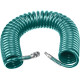 KRAFTOOL 15 м, 8 х 12 мм, 15 бар, воздушный спиральный шланг с фитингами рапид (06590-15) купить  в Сочи