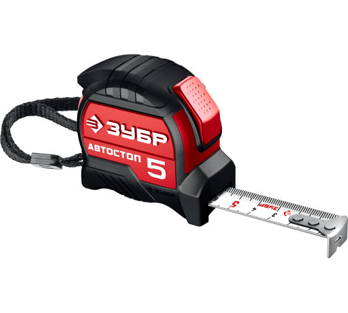 ЗУБР Автостоп, 5 м х 19 мм, рулетка с автостопом (34052-05-19) купить  в Сочи