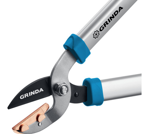 GRINDA PL-460A, длина 460 мм, лезвия из высокоуглеродистой закаленной стали, алюминиевые рукоятки, малый контактный сучкорез, PROLine (424516) купить  в Сочи