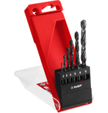 ЗУБР 6 шт, (2-8 мм), сталь Р4М2, класс В, набор сверл по металлу (29605-H6)