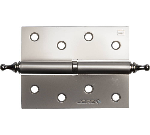 ЗУБР 100 х 75 х 2.5 мм, разъемная, правая, цвет матовый никель (PN), 2 шт, карточная петля (37605-100-4R) купить  в Сочи