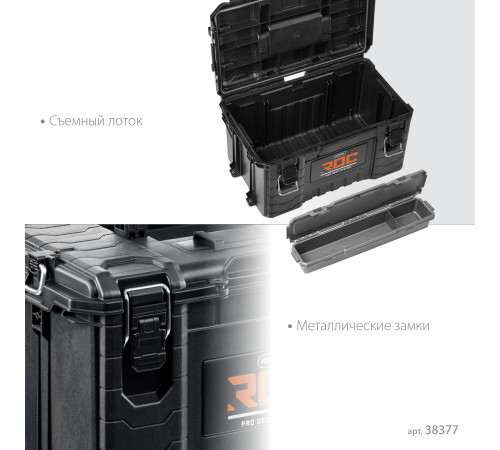 KETER ROC PRO GEAR 2.0 (22″) пластиковый ящик с крышкой (38377) купить  в Сочи