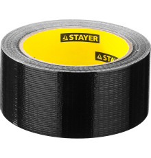 STAYER 48 мм, 25 м, черная, армированная лента, Professional (12086-50-25)