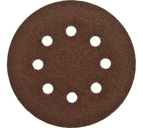 Круг шлифовальный ЗУБР ″СТАНДАРТ″ из абразивной бумаги на велкро основе, 8 отв., Р80, 125мм, 5шт купить  в Сочи
