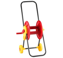 GRINDA для шлангов 60 м x 1/2″ и 30 м х 3/4″, на колёсах, телескопическая рукоятка, катушка для шланга (8-428430)