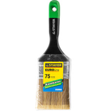 STAYER UNIVERSAL-ARTEX, 75 мм, 3″, искусственная щетина, деревянная ручка, для высокотекучих ЛКМ, плоская кисть (0106-075)