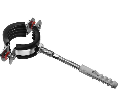 ЗУБР 1″, цинк, 1 шт, трубный хомут с сантехнической шпилькой и дюбелем (37866-32-37) купить  в Сочи