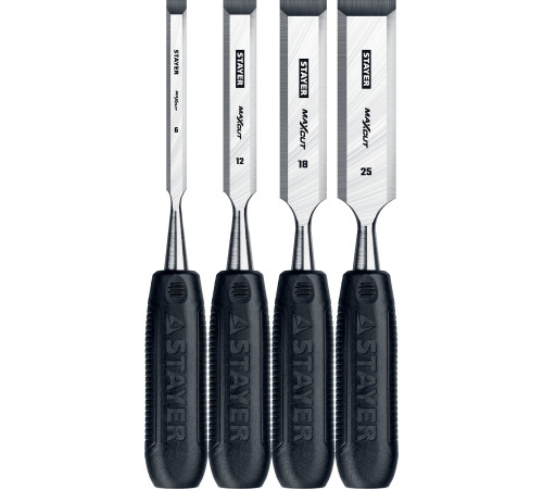 STAYER Max-Cut, 4 предм, набор стамесок (1820-H4) купить  в Сочи