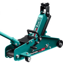 KRAFTOOL S-PIN, 2.5 т, 140 - 385 мм, подкатной домкрат с увеличенным подъемом и фиксатором (43457-2.5)