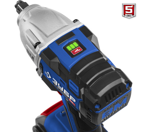 ЗУБР Т7, 20 В, 500 Н·м, 2 АКБ (4 А·ч), бесщеточный гайковерт, кейс, Профессионал (GB-500-42) купить  в Сочи