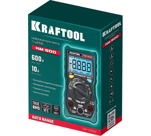 KRAFTOOL KM-500 цифровой мультиметр (59856) купить  в Сочи