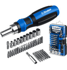 ЗУБР Компакт-38, 38 предм., реверсивная отвертка с насадками, Профессионал (25165-H38)