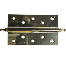 ЗУБР 125 х 75 х 2.5 мм, разъемная, левая, цвет латунь (PB), 2 шт, карточная петля (37605-125-1L)